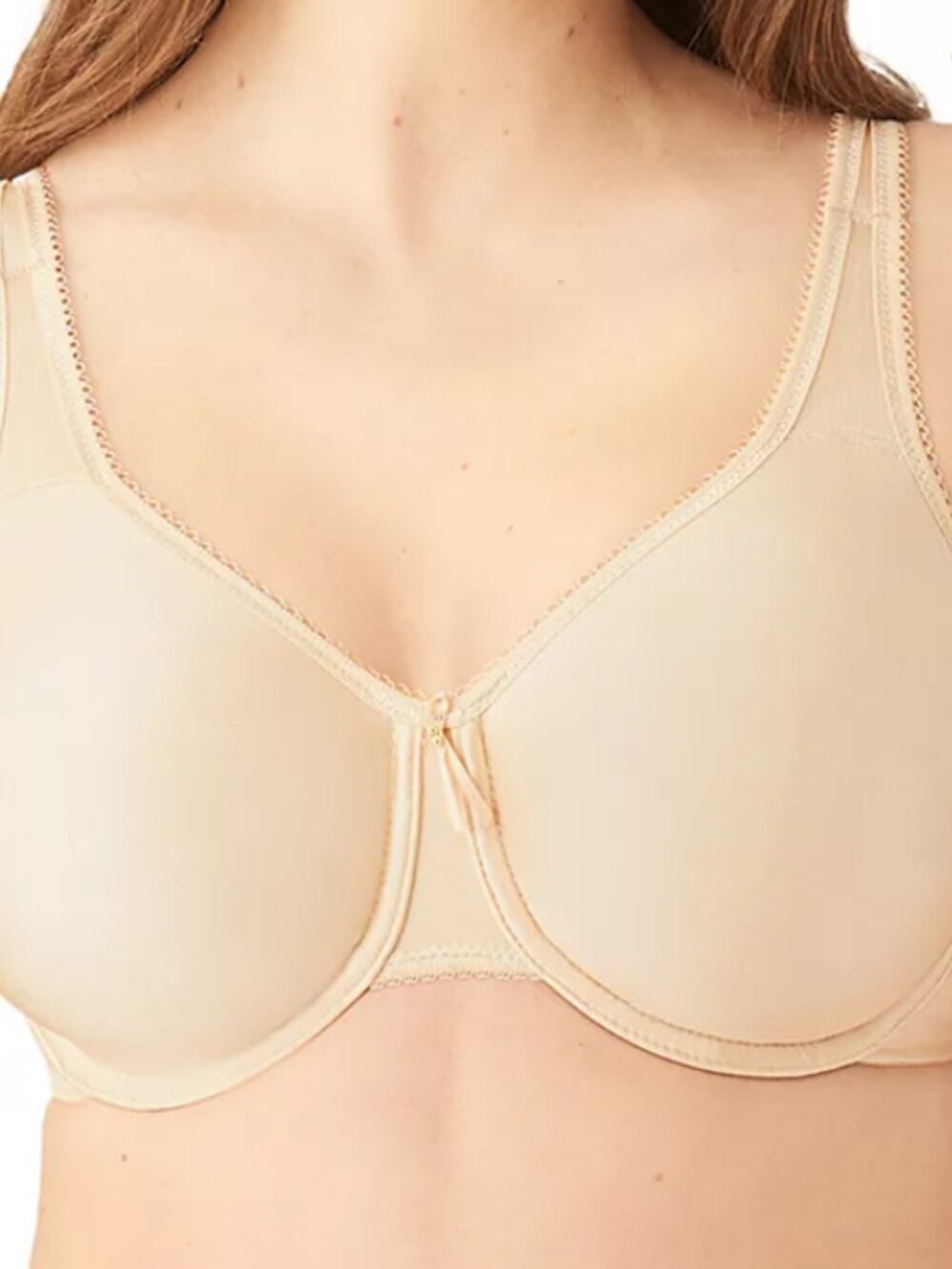 Wacoal Basic Beauty Nude Full-Figure Unlined Seamless Underwire Bra 855192 38H